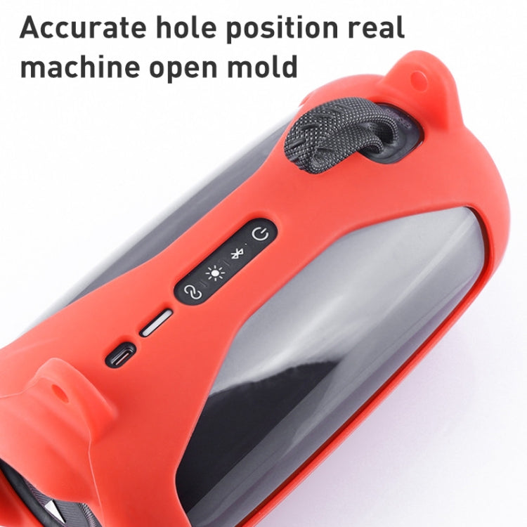 For JBL Pulse 5 Colorful Light Effect Bluetooth Speaker Silicone Case with Shoulder Strap(Blue) - Protective Case by PMC TechLife | Online Shopping South Africa | PMC TechLife