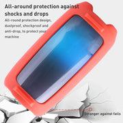 For JBL Pulse 5 Colorful Light Effect Bluetooth Speaker Silicone Case with Shoulder Strap(Blue)