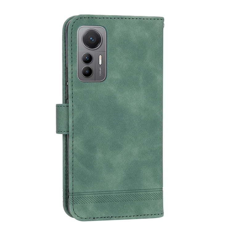 For Xiaomi 12 / 12X Dierfeng Dream Line TPU + PU Leather Phone Case(Green)