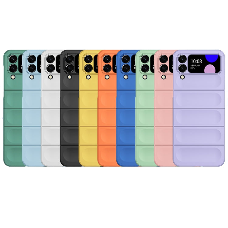 For Samsung Galaxy Z Flip4 Skin Feel Magic Shield Shockproof Phone Case(Orange)