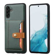 For Samsung Galaxy A54 5G Calfskin Card Slot TPU + PU Phone Case(Green)