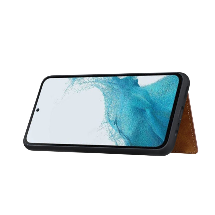 For Samsung Galaxy A54 5G Calfskin Card Slot TPU + PU Phone Case(Green)