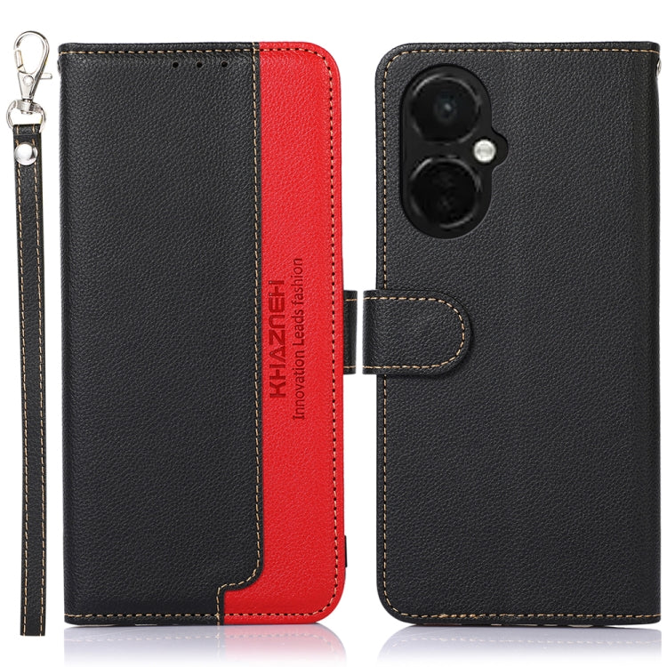 For OnePlus Nord CE 3 Lite KHAZNEH Litchi Texture Leather RFID Phone Case(Black) - free shipping - PMC TechLife - Order now!