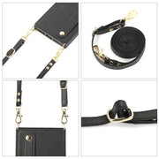 For Samsung Galaxy S23 Ultra 5G Cross-body Wristband Holder Square Phone Case(Black)