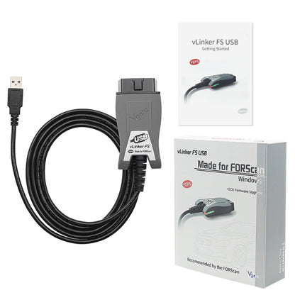 Vgate Vlinker FS ELM327 USB OBD2 Car Diagnostic Tool - free shipping - PMC Jewellery - Order now!