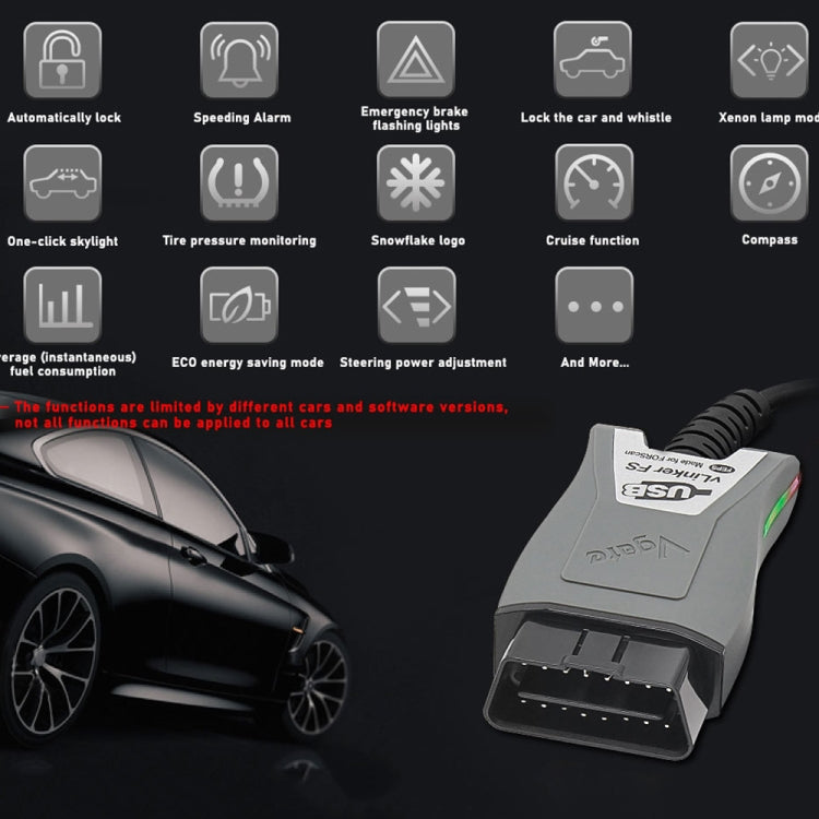Vgate Vlinker FS ELM327 USB OBD2 Car Diagnostic Tool - free shipping - PMC Jewellery - Order now!