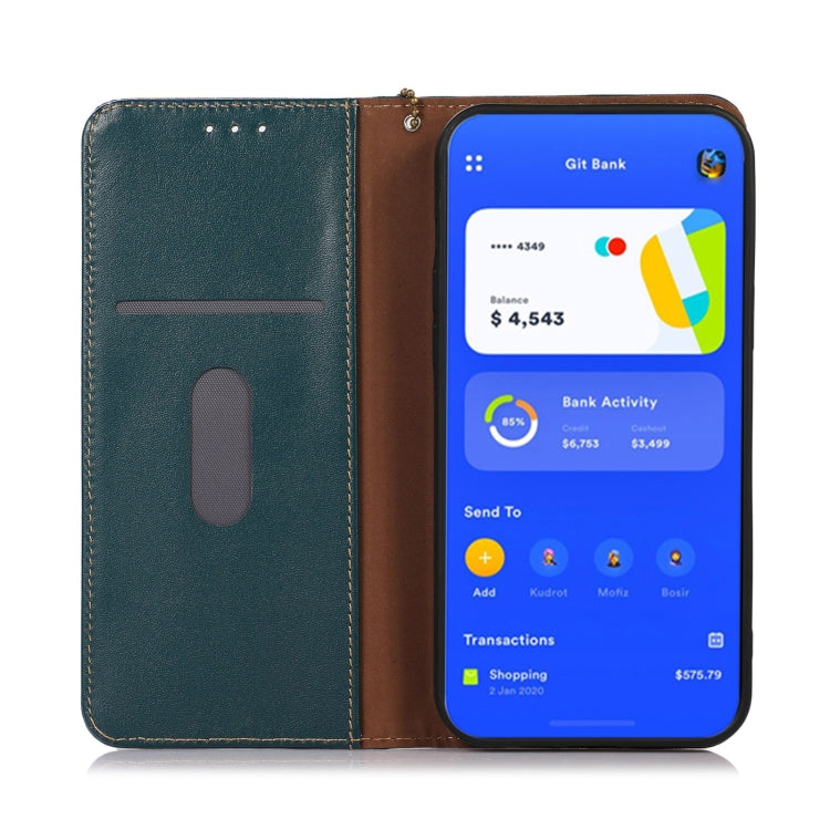 For OnePlus Nord CE 3 Lite KHAZNEH Nappa Top Layer Cowhide Leather Phone Case(Green)