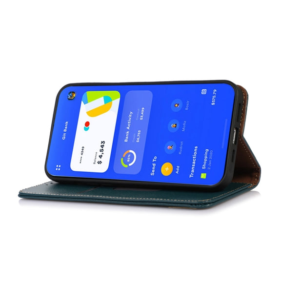 For OnePlus Nord CE 3 Lite KHAZNEH Nappa Top Layer Cowhide Leather Phone Case(Green)