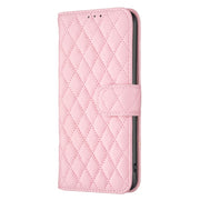 For Motorola Moto G73 5G Diamond Lattice Wallet Leather Flip Phone Case(Pink)