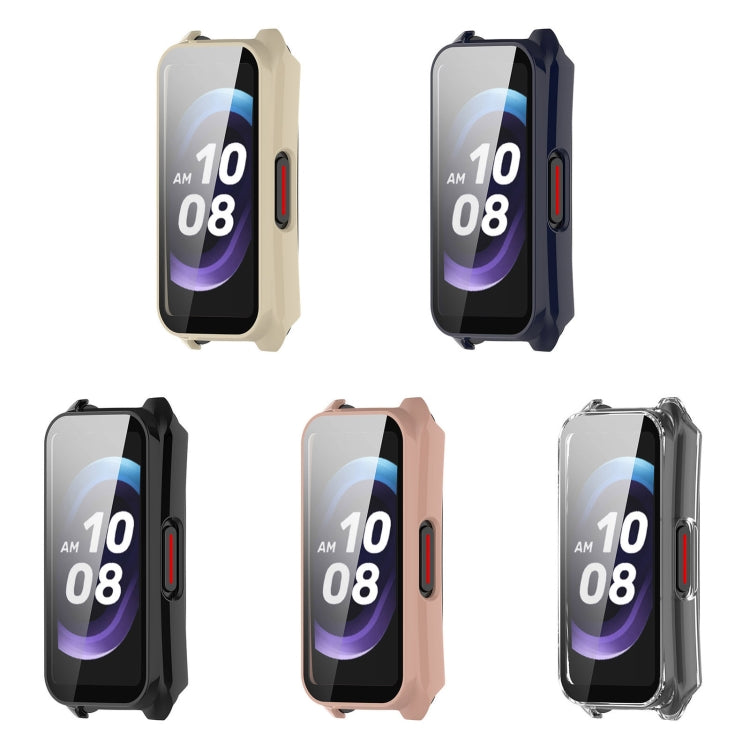 For Keep Band B5 / Band B4 PC + Tempered Film Integrated Watch Protective Case(Pink) - Watch Case by PMC TechLife | Online Shopping South Africa | PMC TechLife | Buy Now Pay Later Mobicred