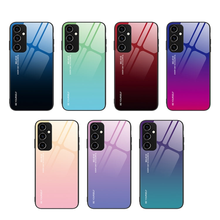 For Samsung Galaxy A54 5G Gradient Color Glass Phone Case(Blue Black) - free shipping - PMC TechLife - Order now!