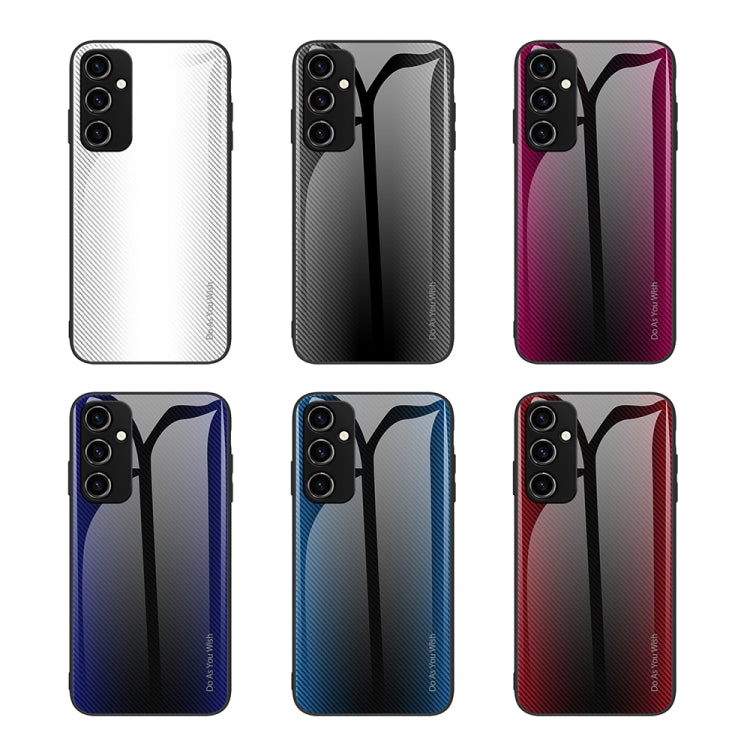 For Samsung Galaxy A14 5G Texture Gradient Glass TPU Phone Case(Black) - free shipping - PMC TechLife - Order now!