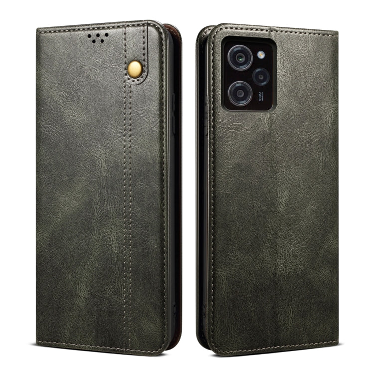 For Xiaomi Poco X5 Pro 5G / Redmi Note 12 Pro Speed Oil Wax Crazy Horse Texture Leather Phone Case(Green) - free shipping - PMC TechLife - Order now!