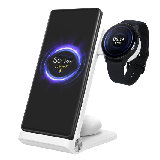 NILLKIN 3 in 1 Wireless Charger with Xiaomi S1 Pro Watch Charger, Plug Type:EU Plug(White) - free shipping - PMC Jewellery - Order now!