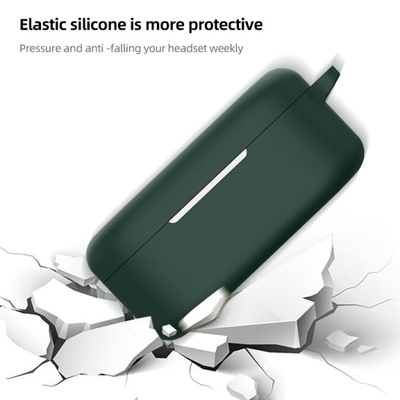 For OnePlus Buds Ace Bluetooth Earphone Silicone Protective Case(Dark Blue)