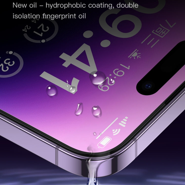 For iPhone 14 Pro TOTU AB-075 Ultra Clear Explosion-proof Full Screen Tempered Film with Dust Removal Chamber - iPhone 14 Pro Tempered Glass by TOTUDESIGN | Online Shopping South Africa | PMC Jewellery | Buy Now Pay Later Mobicred