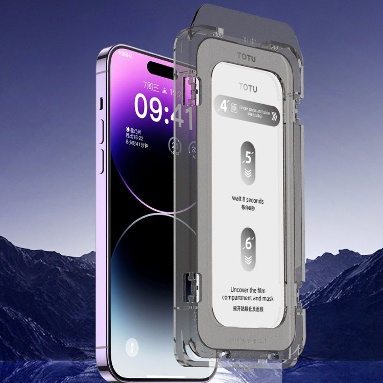 For iPhone 14 Pro Max TOTU AB-075 Ultra Clear Explosion-proof Full Screen Tempered Film with Dust Removal Chamber - free shipping - PMC Jewellery - Order now!