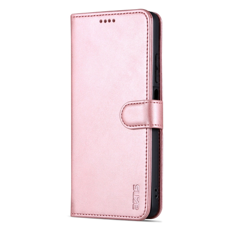 For Xiaomi Redmi Note 12 5G Global / China / Poco X5 AZNS Skin Feel Calf Texture Flip Leather Phone Case(Rose Gold) - free shipping - PMC TechLife - Order now!