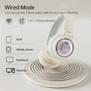 Q1 Headphones Monster Kids Over-Ear Bluetooth Earphones(Apricot)