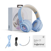 Q1 Headphones Monster Kids Over-Ear Bluetooth Earphones(Apricot)
