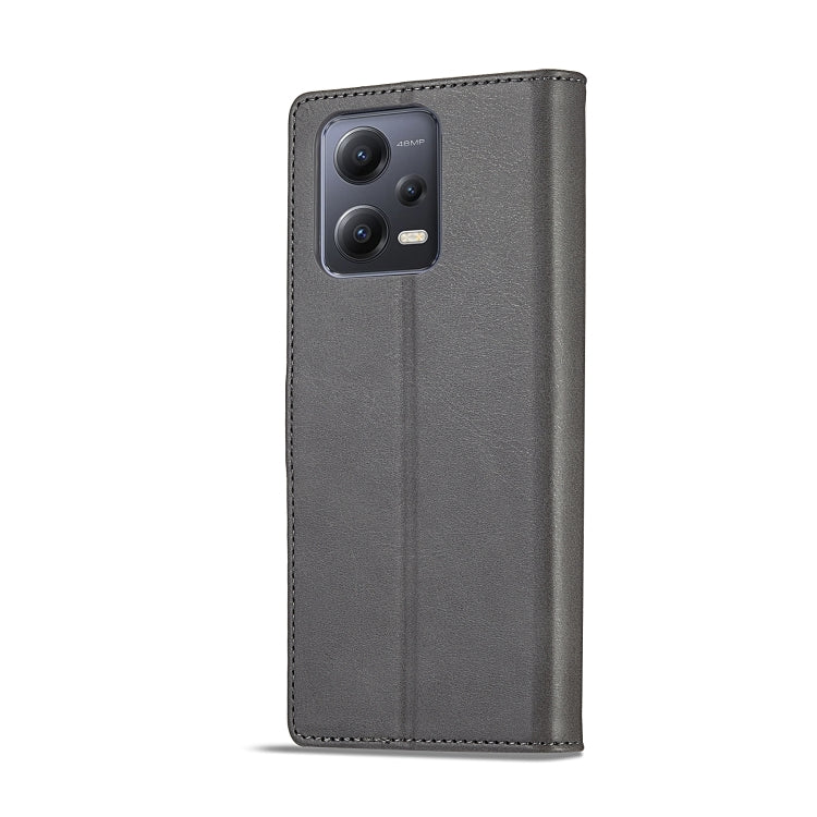 For Xiaomi Redmi Note 12 Pro+ LC.IMEEKE Calf Texture Horizontal Flip Leather Case(Grey) - free shipping - PMC TechLife - Order now!