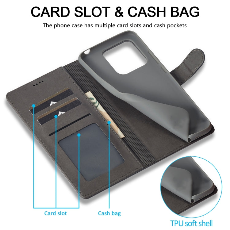 For Xiaomi Redmi Note 12 Pro+ LC.IMEEKE Calf Texture Horizontal Flip Leather Case(Grey) - free shipping - PMC TechLife - Order now!