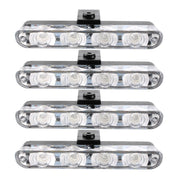 4 in 1 Car 16LEDs Grille Flash Lights Warning Lights with Wireless Remote Control(White Blue)