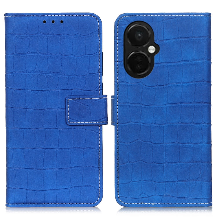 For OnePlus Nord CE 3 Lite Magnetic Crocodile Texture Leather Phone Case(Blue) - free shipping - PMC TechLife - Order now!
