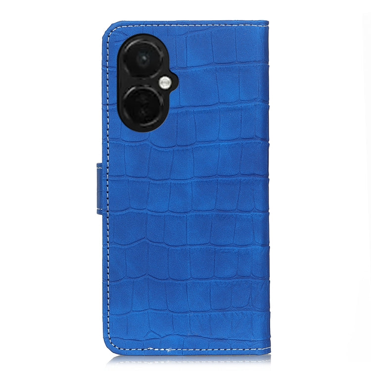 For OnePlus Nord CE 3 Lite Magnetic Crocodile Texture Leather Phone Case(Blue) - free shipping - PMC TechLife - Order now!