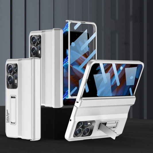 For OPPO Find N2 GKK Fold Magnetic Hinge Full Coverage Phone Case(Silver) - OPPO Cases by GKK | Online Shopping South Africa | PMC Jewellery | Buy Now Pay Later Mobicred