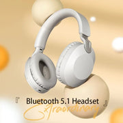 B2 Wireless Bluetooth 5.1 Foldable Noise Reduction Headset(Apricot)