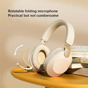 B2 Wireless Bluetooth 5.1 Foldable Noise Reduction Headset(Apricot)