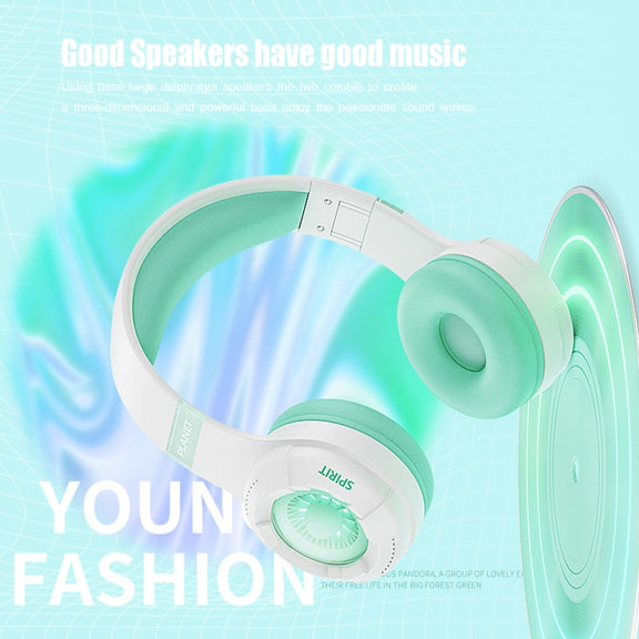 KE25 RGB Light Wireless Stereo Music Bluetooth Headset(Pink)