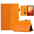 For Samsung Galaxy Tab A7 T500 / T505 2020 Rhombus Embossed Leather Smart Tablet Case(Khaki) - free shipping - PMC TechLife - Order now!