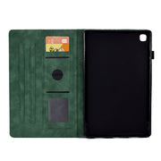For Samsung Galaxy Tab A7 Lite T220 / T225 Rhombus Embossed Leather Tablet Case(Green)