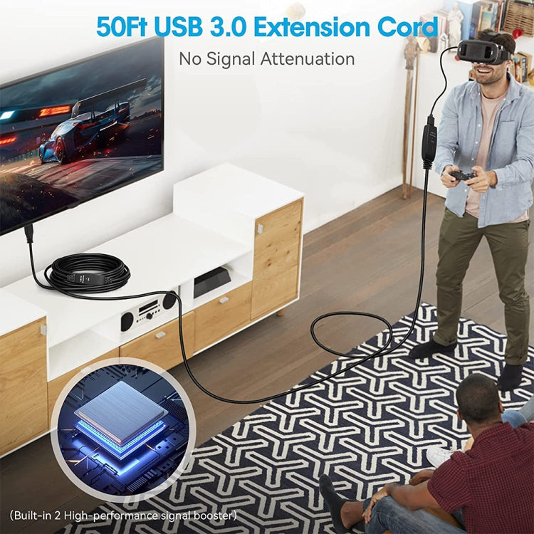 USB 3.0 Male to Female Data Sync Super Speed Extension Cable, Length:20m - free shipping - PMC Jewellery - Order now!