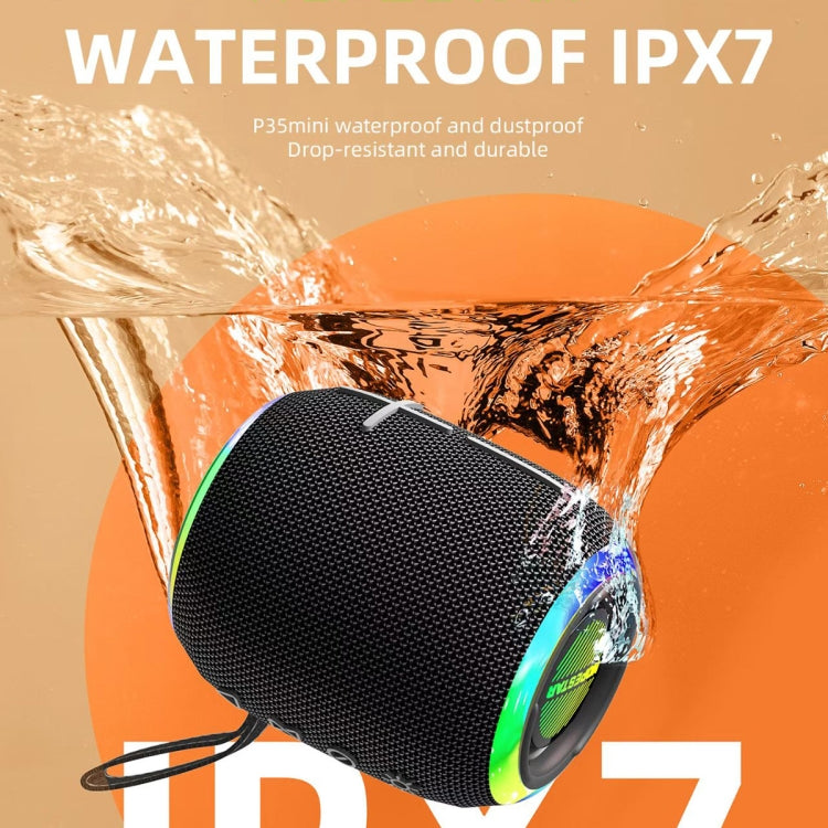 HOPESTAR P35 mini 10W Outdoor IPX7 Waterproof TWS Bluetooth Speaker(Grey) - Waterproof Speaker by HOPESTAR | Online Shopping South Africa | PMC TechLife | Buy Now Pay Later Mobicred