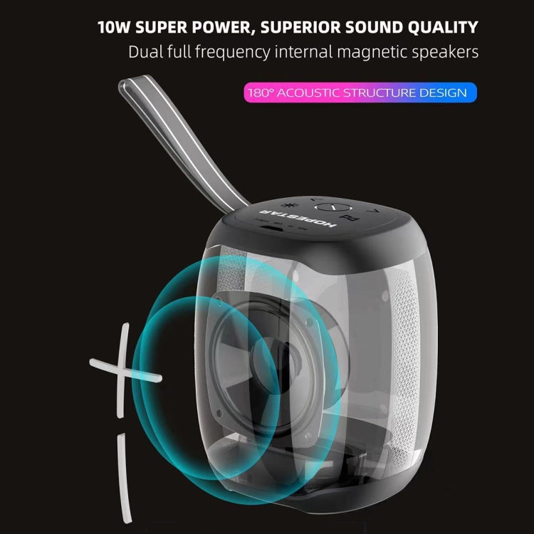 HOPESTAR P50 mini TWS Outdoor RGB Light IPX6Waterproof Bluetooth Speaker(Black) - Waterproof Speaker by HOPESTAR | Online Shopping South Africa | PMC TechLife | Buy Now Pay Later Mobicred
