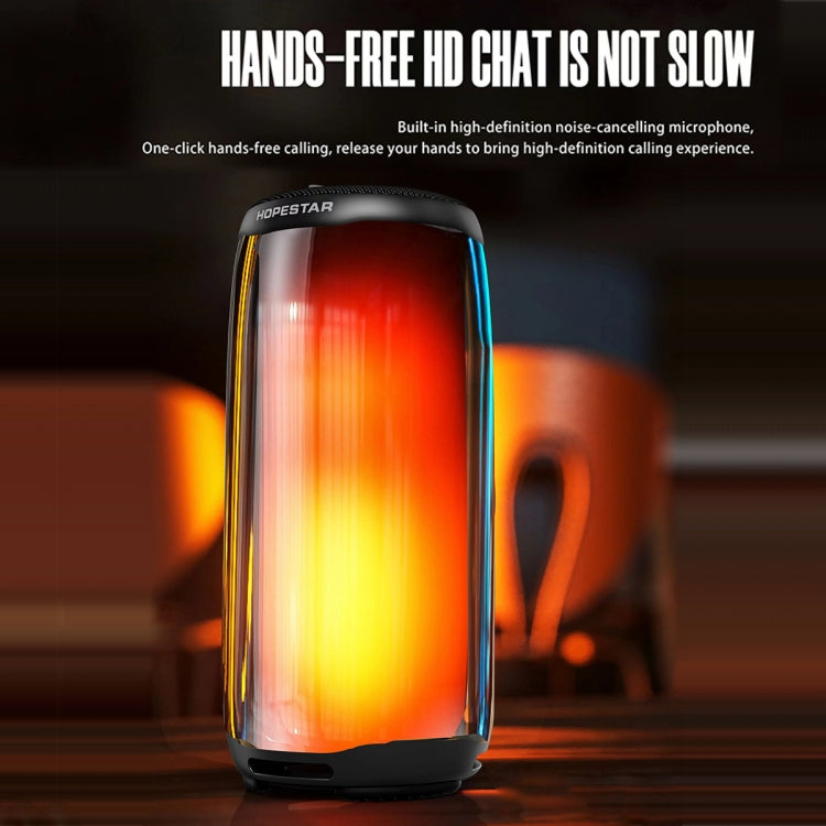 HOPESTAR P49 Tone Pulse RGB Light Waterproof Bluetooth Speaker(Grey) - free shipping - PMC TechLife - Order now!