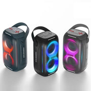 HOPESTAR Party200 mini Portable Tone Pulse RGB Light Bluetooth Speaker(Grey)