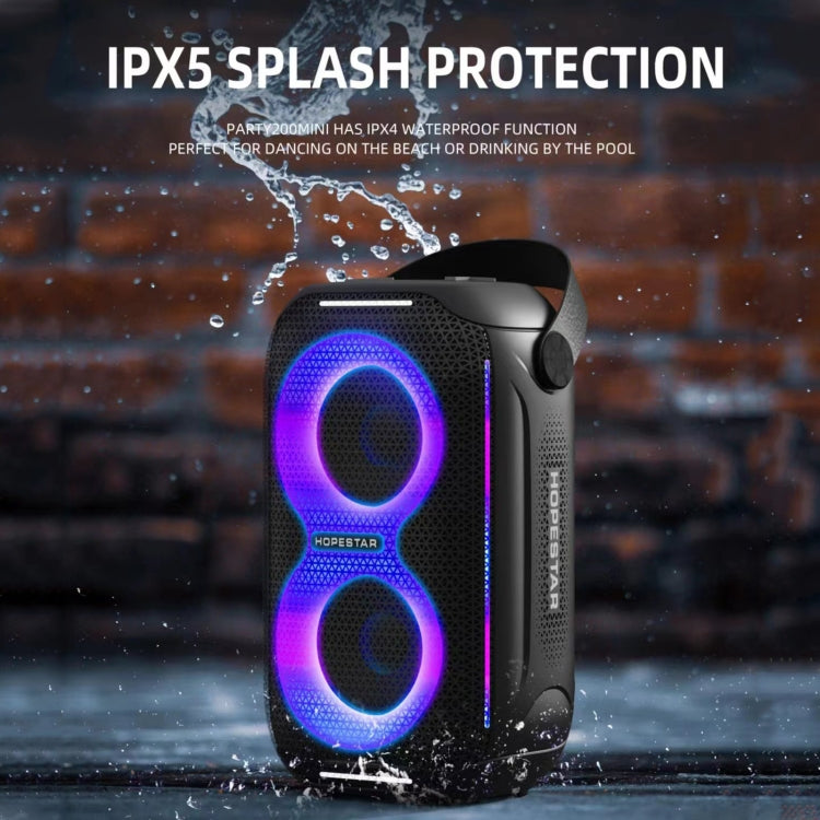 HOPESTAR Party200 mini Portable Tone Pulse RGB Light Bluetooth Speaker(Black) - free shipping - PMC TechLife - Order now!