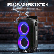 HOPESTAR Party200 mini Portable Tone Pulse RGB Light Bluetooth Speaker(Grey)