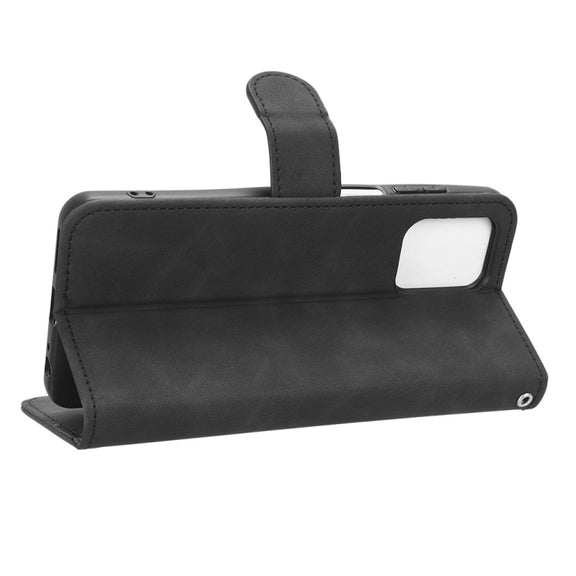 For Motorola Moto G13 / G23 / G53 Skin Feel Magnetic Flip Leather Phone Case(Black)