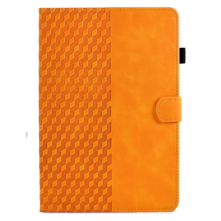 For 8.0 inch Universal Tablet Rhombus Embossed Leather Case(Khaki)