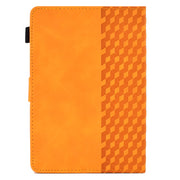 For 8.0 inch Universal Tablet Rhombus Embossed Leather Case(Khaki)