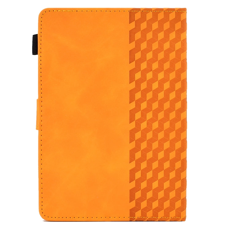 For 8.0 inch Universal Tablet Rhombus Embossed Leather Case(Khaki)