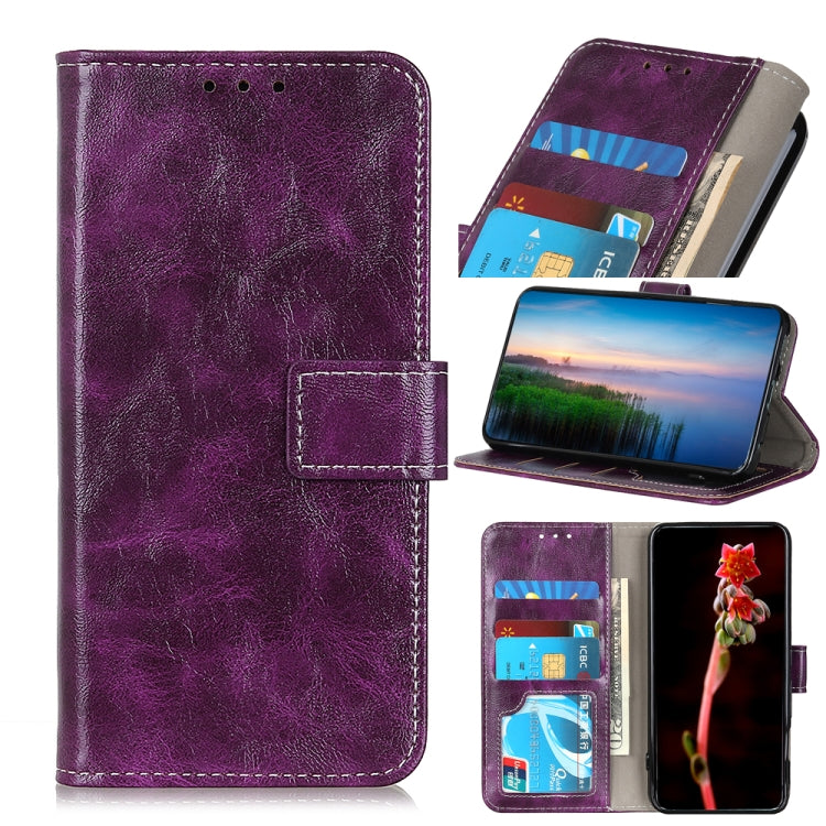For Honor X9A 5G / Magic5 Lite 5G Retro Crazy Horse Texture Horizontal Flip Leather Phone Case(Purple) - free shipping - PMC TechLife - Order now!