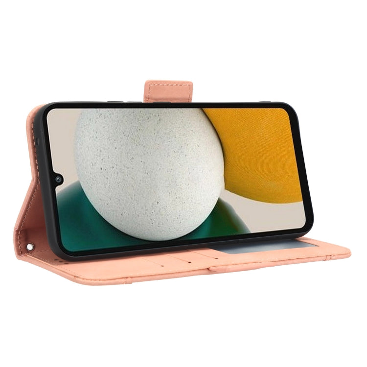 For Samsung Galaxy A34 5G Skin Feel Calf Texture Card Slots Leather Phone Case(Pink) - free shipping - PMC TechLife - Order now!