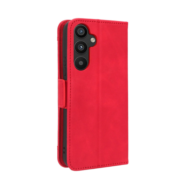 For Samsung Galaxy A34 5G Skin Feel Calf Texture Card Slots Leather Phone Case(Red)