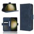 For Samsung Galaxy S23 Ultra 5G Skin Feel Calf Texture Card Slots Leather Phone Case(Blue) - Galaxy S23 Ultra 5G Cases by PMC TechLife | Online Shopping South Africa | PMC TechLife | Buy Now Pay Later Mobicred
